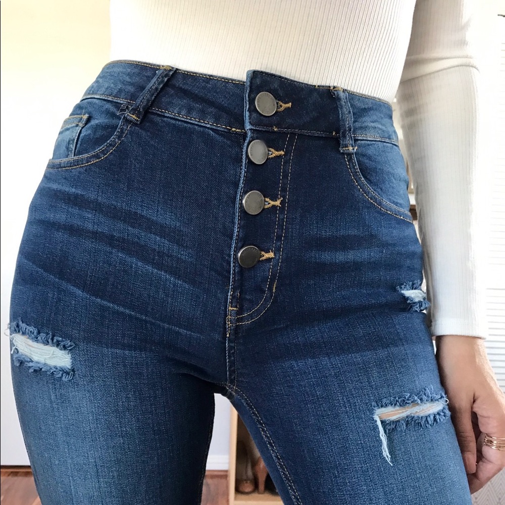 Last 1 | London Distressed Soft Ankle Skinny - Picture 4 of 8